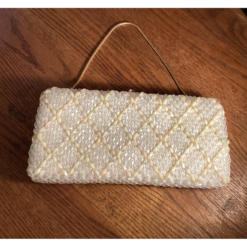 Vintage beaded clutch bag Hong Kong
